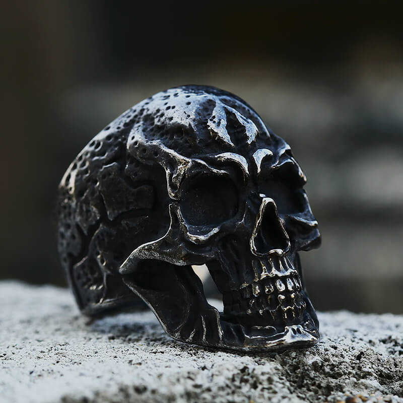 Classic Skull Stainless Steel Ring | Gthic.com