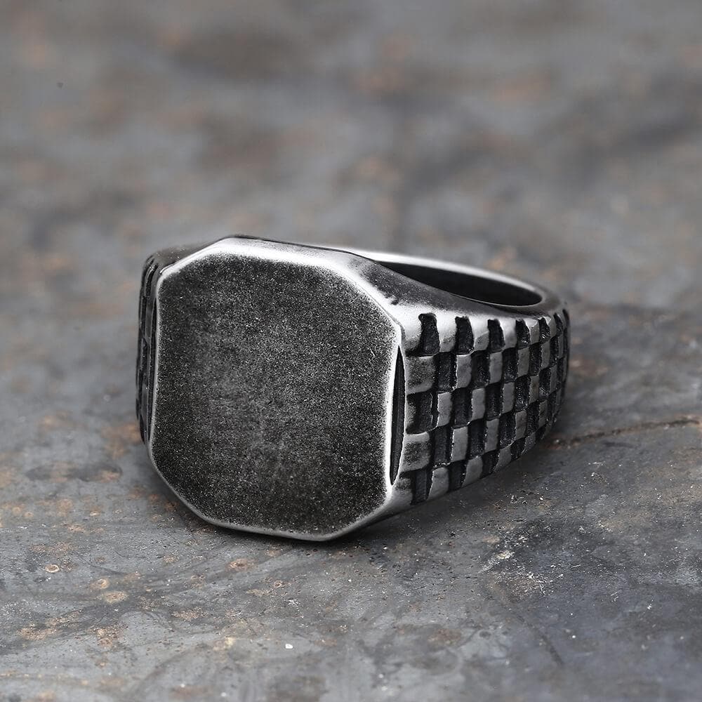 Classic Smooth Stainless Steel Ring | Gthic.com