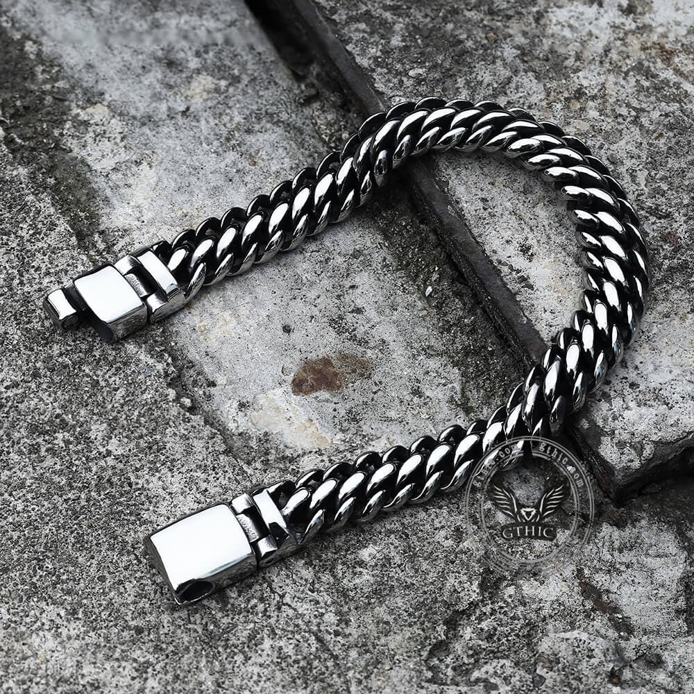 Classic Stainless Steel Biker Bracelet