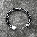 Classic Stainless Steel Biker Bracelet | Gthic.com