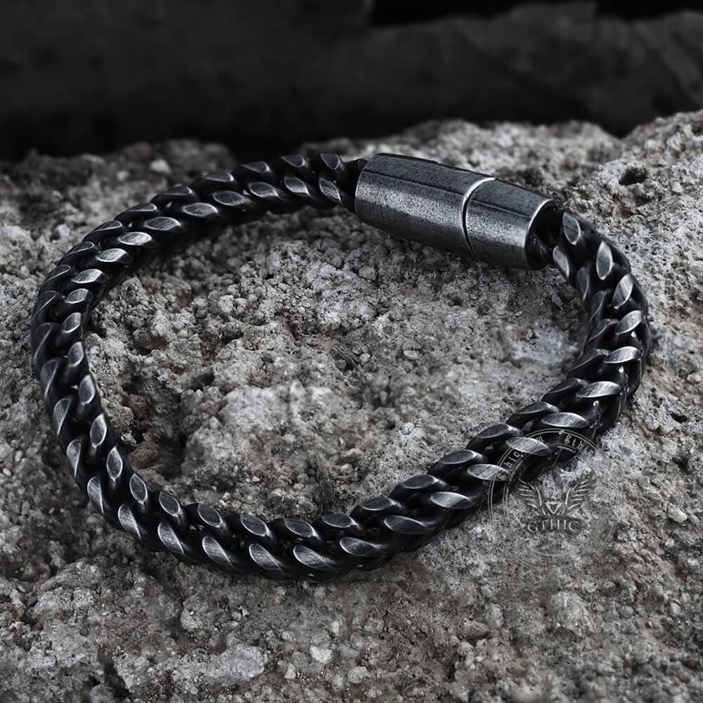Classic Wheat Ear Chain Stainless Steel Bracelet | Gthic.com