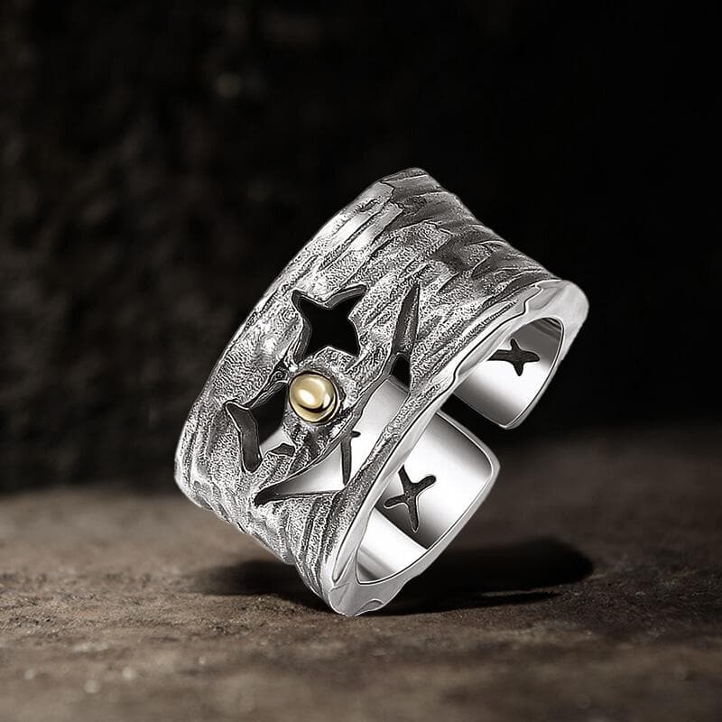 Clown Sterling Silver Retro Ring