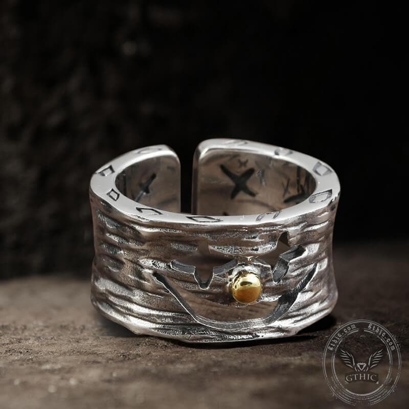 Clown Sterling Silver Retro Ring