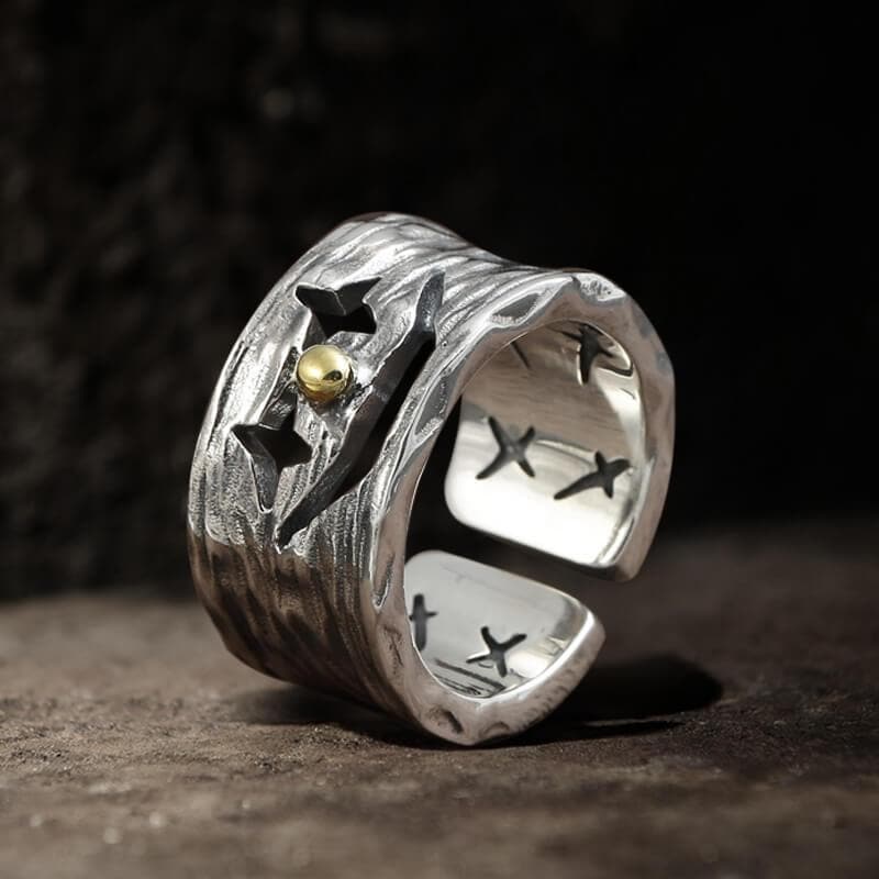 Clown Sterling Silver Retro Ring