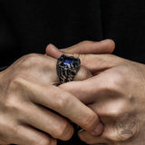 Cool Dragon Claw Stainless Steel CZ Ring - GTHIC