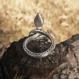Covetous Silver Serpent Sterling Silver Ring