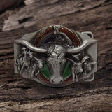 Cowboy Bull Zinc Alloy Belt Buckle | Gthic.com
