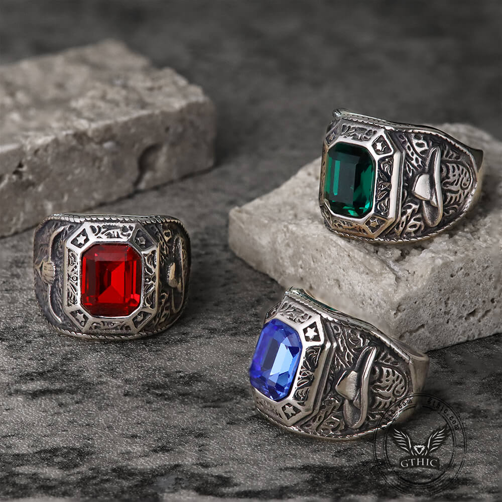 Cowboys Bull Stainless Steel Ring | Gthic.com