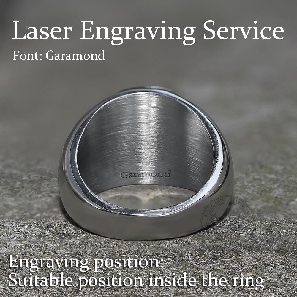 Cross of Lorraine Stainless Steel Masonic Ring - GTHIC