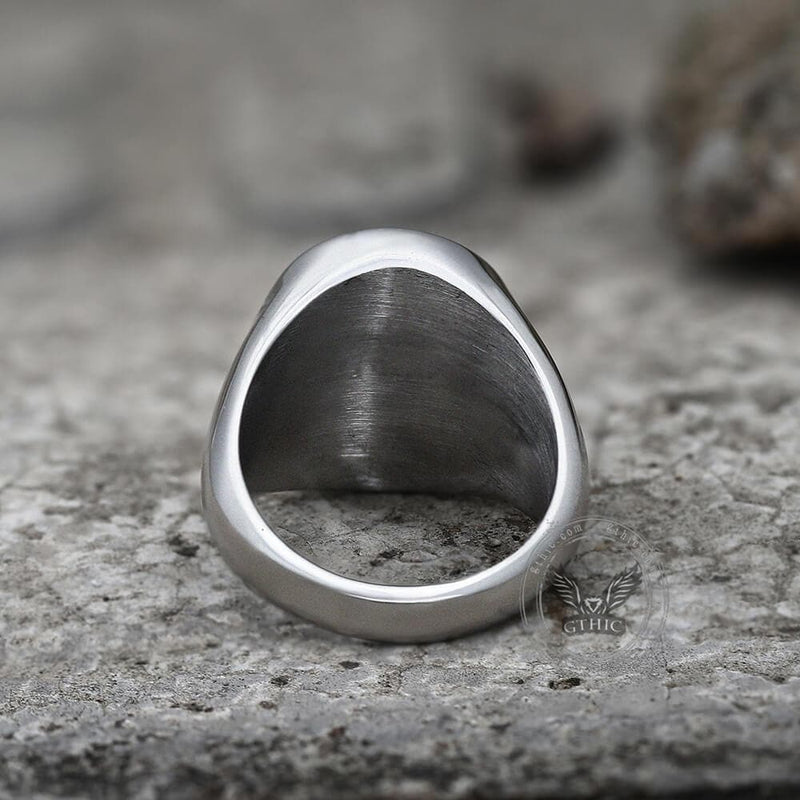 Cross of Lorraine Stainless Steel Masonic Ring | Gthic.com