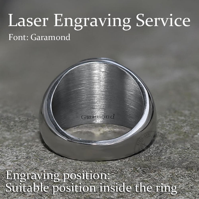 Cross of Lorraine Stainless Steel Masonic Ring - GTHIC