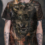 Howling Wolf Polyester T-shirt