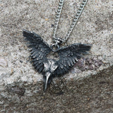 Crow Witcher Stainless Steel Pendant
