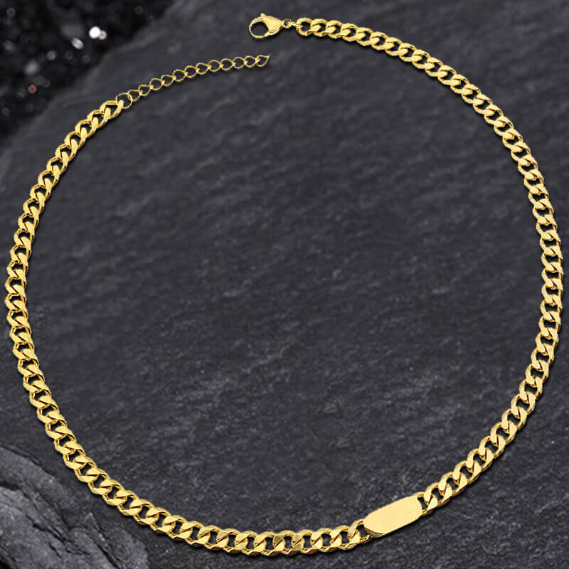 Cuban Classic Stainless Steel Bracelet Necklace | Gthic.com