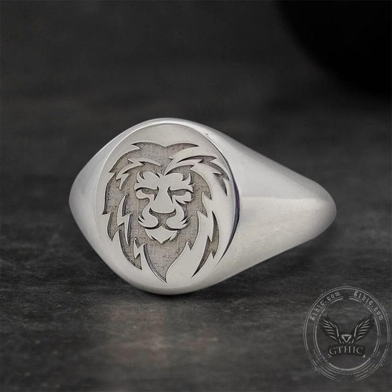 Personalized Sterling Silver Polished Round Ring | Gthic.com