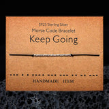 Custom Morse Code Sterling Silver Bracelet 05 | Gthic.com