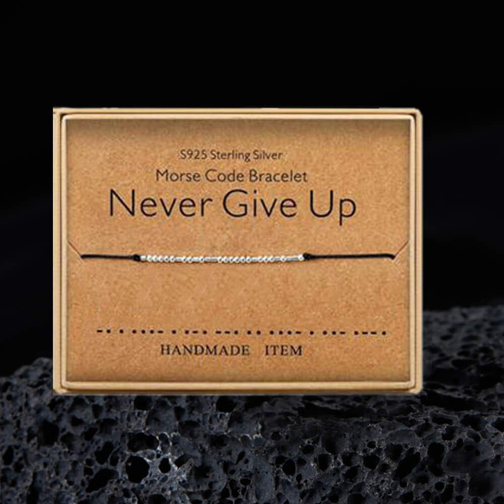 Custom Morse Code Sterling Silver Bracelet 01 | Gthic.com