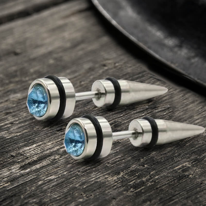 CZ Stone Stainless Steel Stud Earring