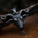 Satan Devil Goat Stainless Steel Pendant 01 | Gthic.com