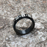 D20 Random Number Stainless Steel Spinner Dice Ring | Gthic.com
