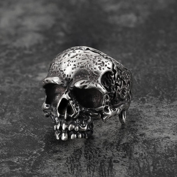 Dark Pioneer Brass Skull Ring 03 | Gthic.com