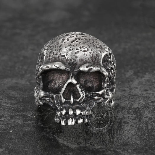 Dark Pioneer Brass Skull Ring 04 | Gthic.com