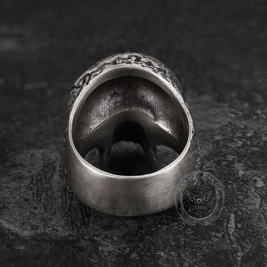 Dark Pioneer Sterling Silver Skull Ring