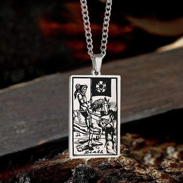 Death Major Arcana Tarot Stainless Steel Necklace