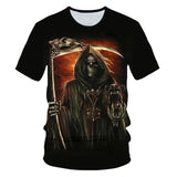 Death Reaper Polyester Skull T-shirt | Gthic.com