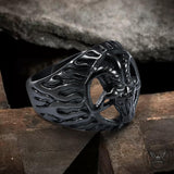 Devil Baphomet Goat Stainless Steel Ring | Gthic.com