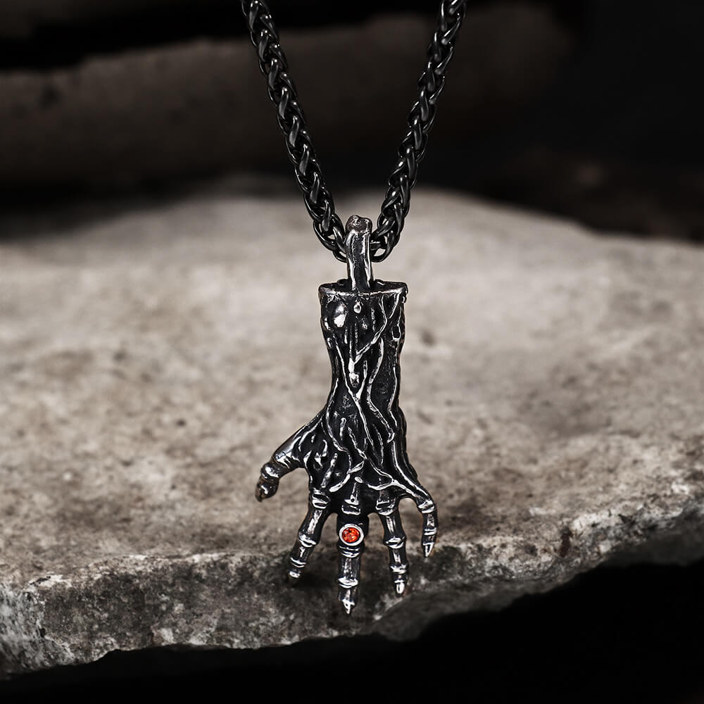 Devil's Hand Stainless Steel Pendant01 | Gthic.com