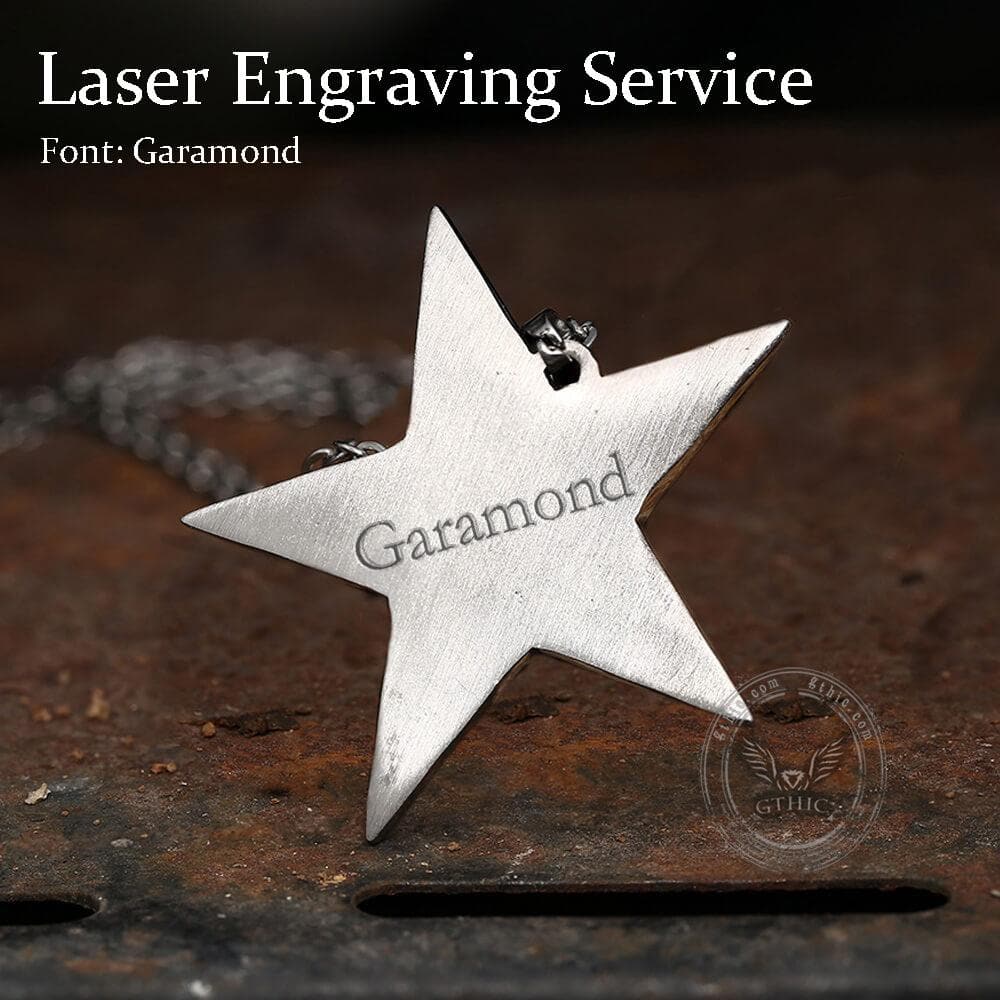 Devil Satan Smile Stainless Steel Pentagram Necklace - GTHIC