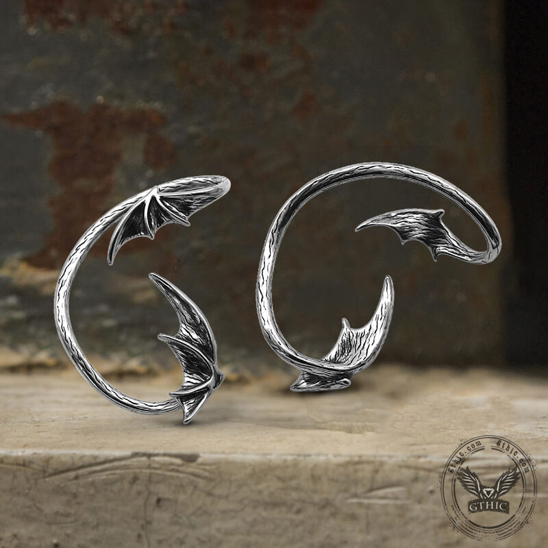 Devil Wings Stainless Steel Ear Cuffs | Gthic.com