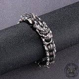 Domineering Dragon Stainless Steel Men's Bracelet | Gthic.com