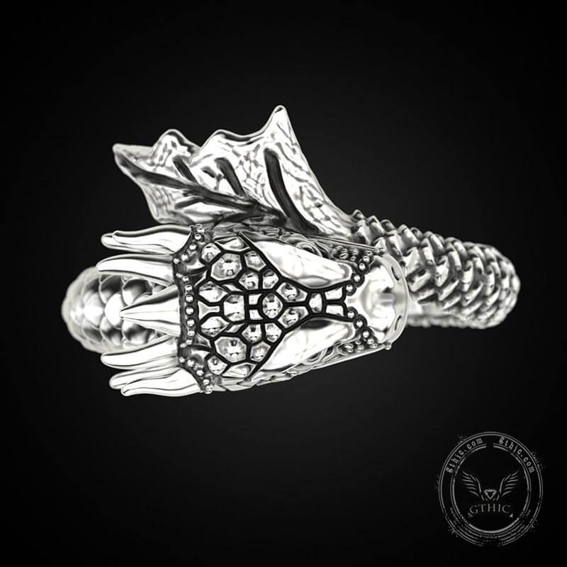 Domineering Dragon Sterling Silver Ring