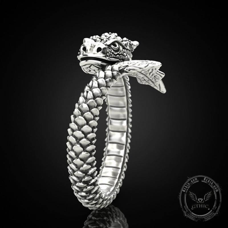 Domineering Dragon Sterling Silver Ring