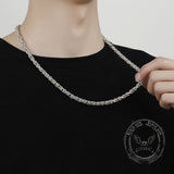 Domineering Keel Chain Sterling Silver Necklace | Gthic.com