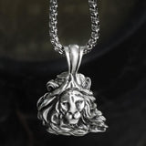 Domineering Lion Pure Tin Necklace | Gthic.com