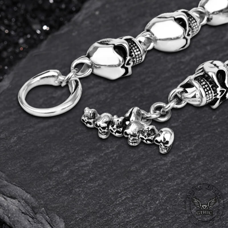 Domineering Skulls Stainless Steel Necklace