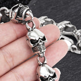 Domineering Skulls Stainless Steel Necklace | Gthic.com