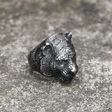 Domineering Tiger Head Stainless Steel Animal Ring