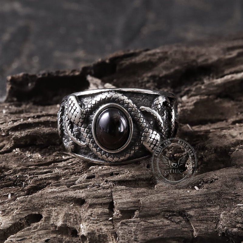 Double-headed Snake Stainless Steel Ring – GTHIC