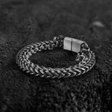 Double Chains Stainless Steel Bracelet 03 | Gthic.com