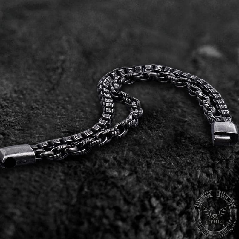 Double Chains Stainless Steel Bracelet