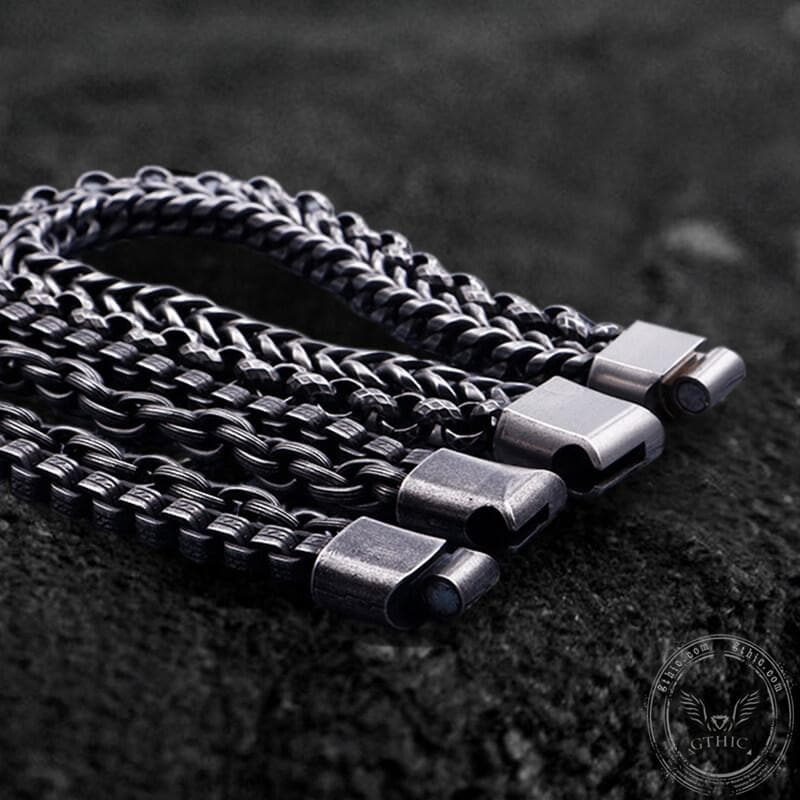 Double Chains Stainless Steel Bracelet