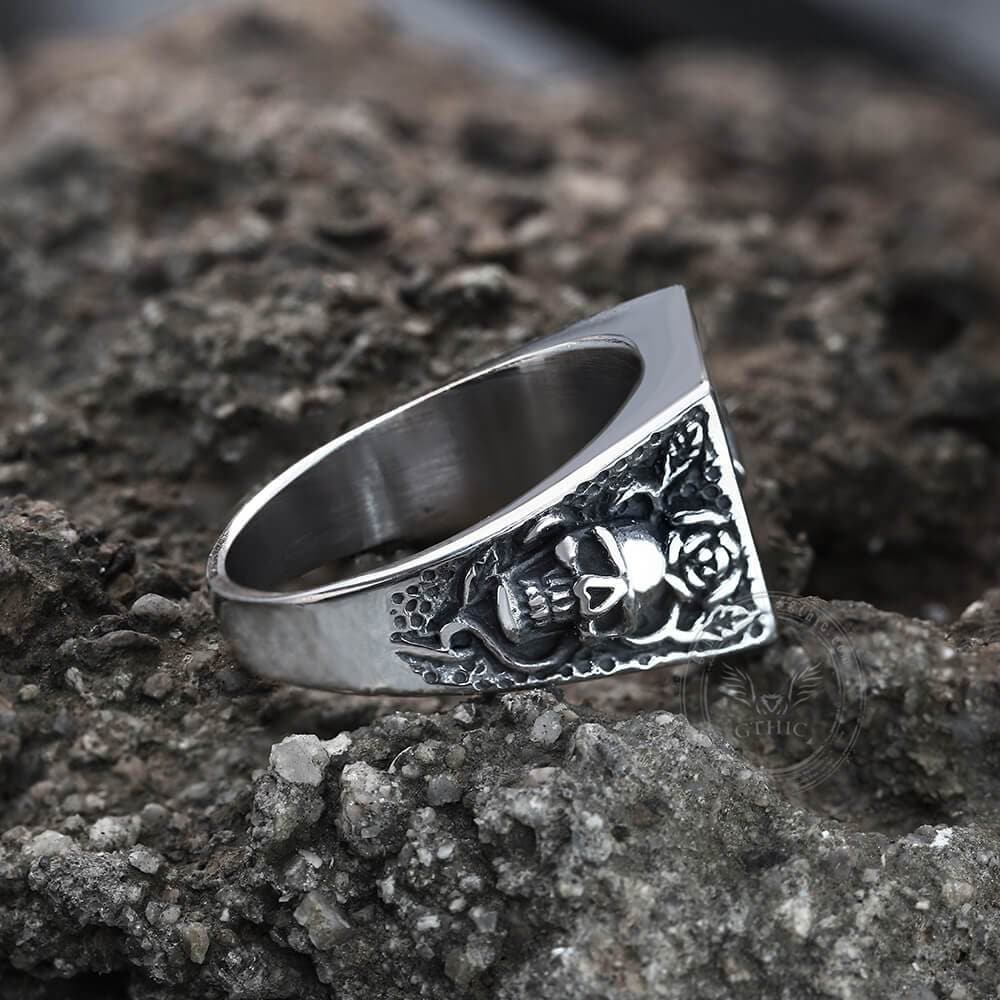 Double Guns Stainless Steel Ring | Gthic.com