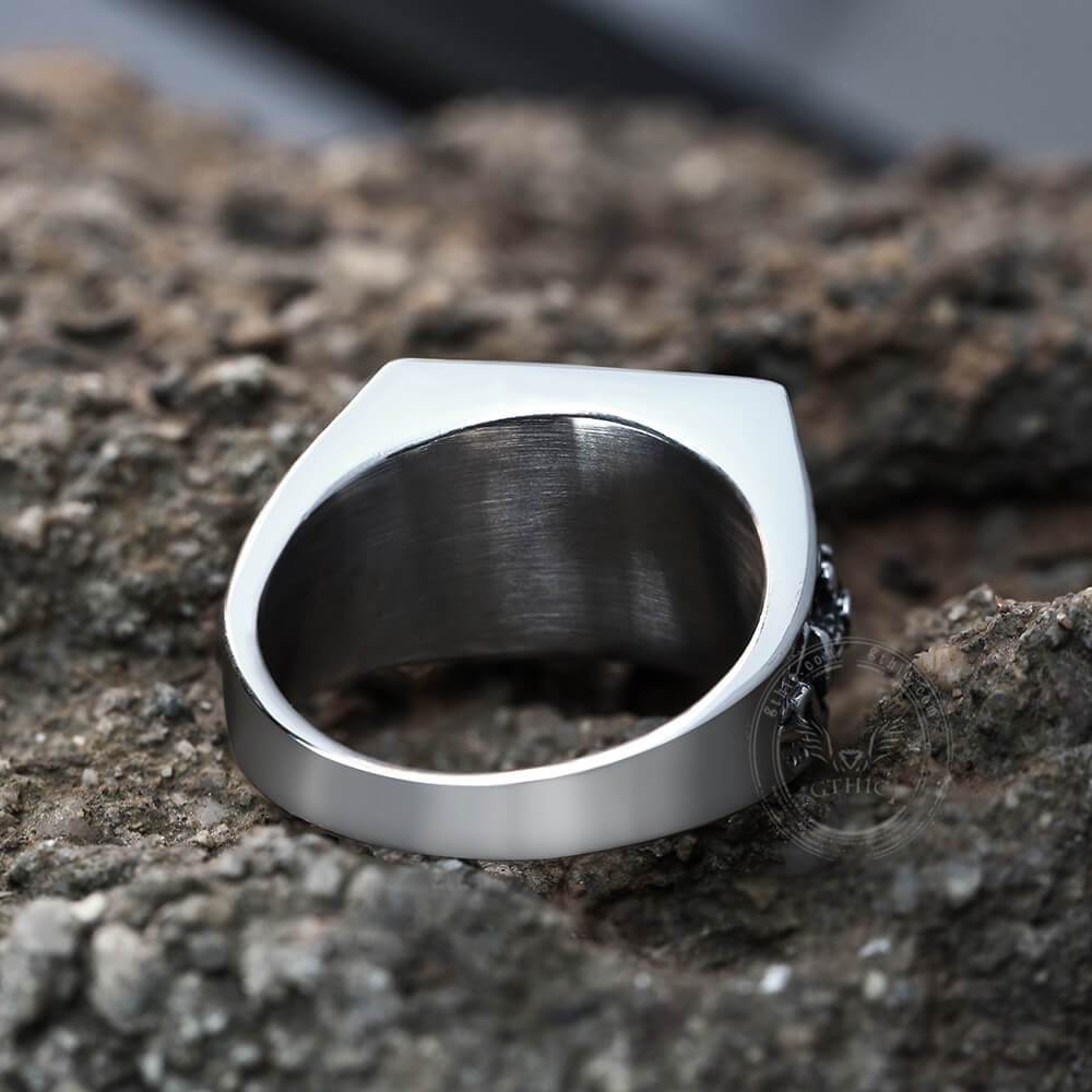 Double Guns Stainless Steel Ring | Gthic.com
