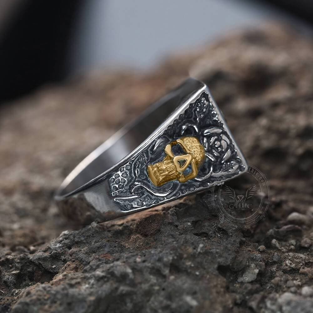 Double Guns Stainless Steel Ring | Gthic.com
