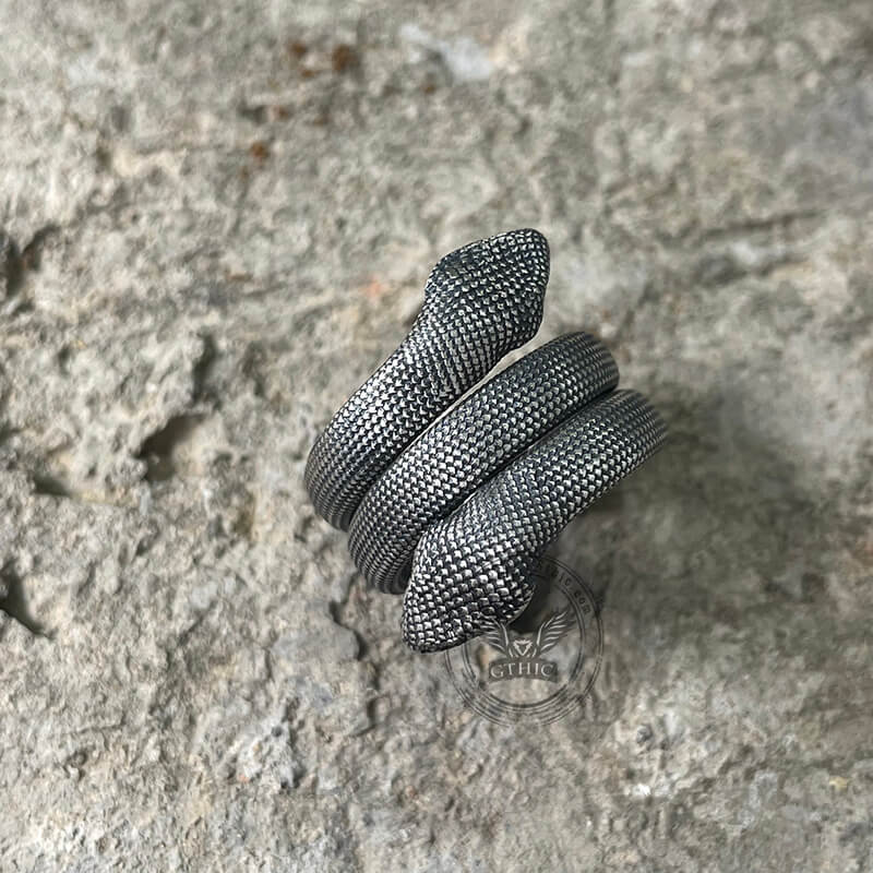 Double Headed Snake Sterling Silver Ring01 | Gthic.comDouble Headed Snake Sterling Silver Ring
