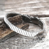 Double Snake Heads Stainless Steel Bracelet | Gthic.com